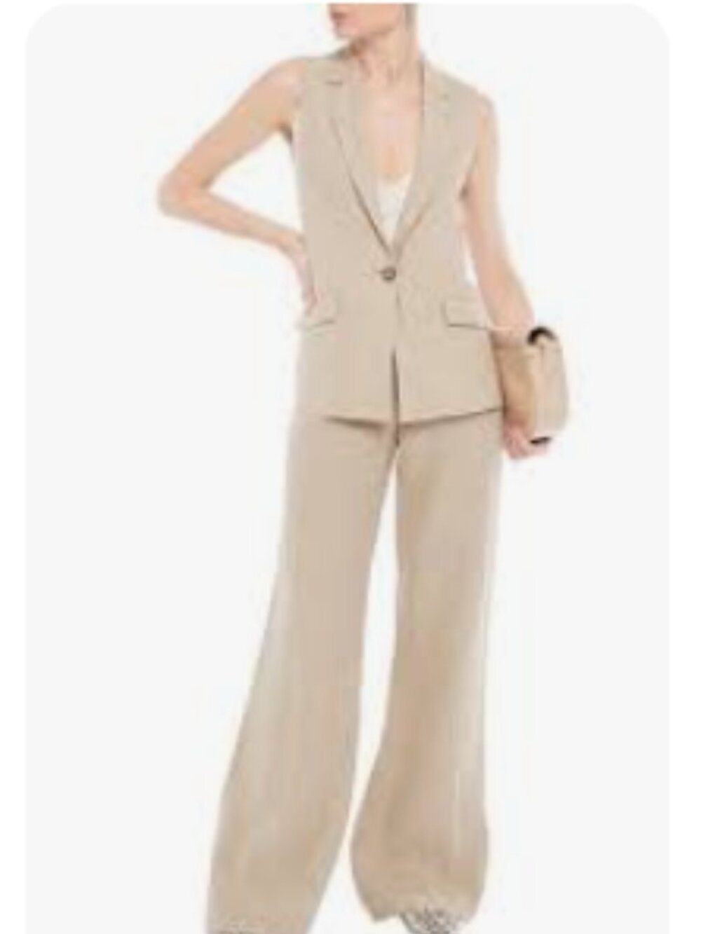 Michael Kors 100% Linen Vest & Pant Suit